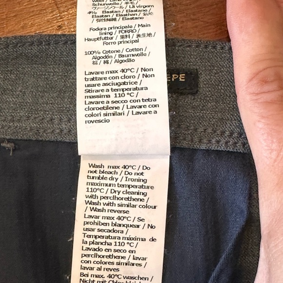 Patrizia Pepe size EU 48 =Us12 W made in Italy charcoal grey cargo cropped pants - Picture 9 of 15